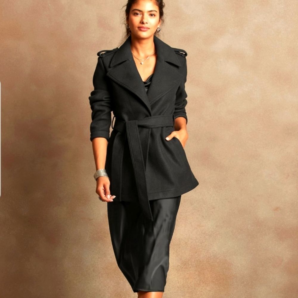 Banana Republic Belted Collar Jacket-Coat